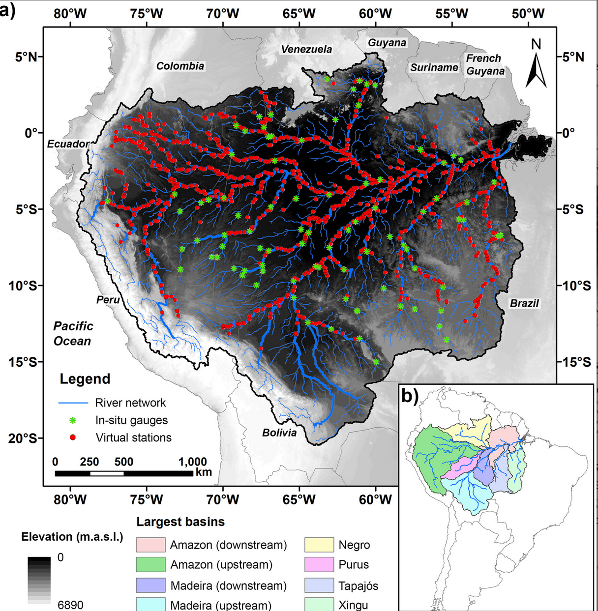 Illustration scientifique : Multi‐Satellite Data Assimilation for Large‐Scale Hydrological‐Hydrodynamic Prediction: Proof of Concept in the Amazon Basin